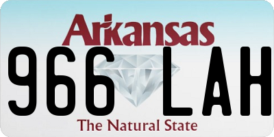 AR license plate 966LAH