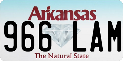 AR license plate 966LAM