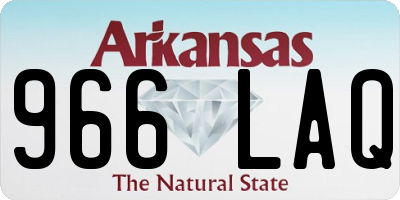 AR license plate 966LAQ