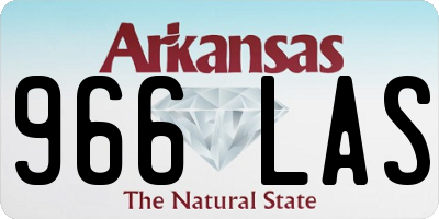 AR license plate 966LAS