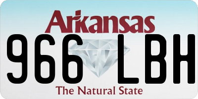 AR license plate 966LBH