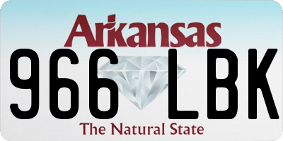 AR license plate 966LBK