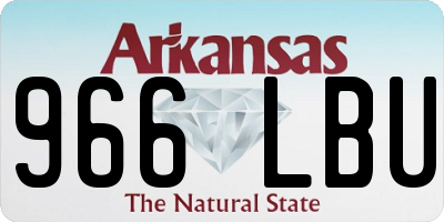 AR license plate 966LBU