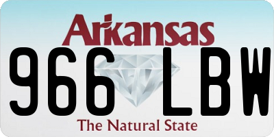 AR license plate 966LBW