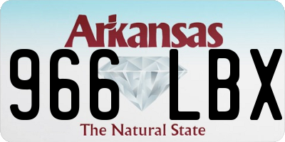 AR license plate 966LBX