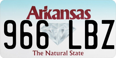 AR license plate 966LBZ