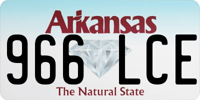 AR license plate 966LCE