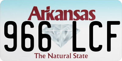 AR license plate 966LCF
