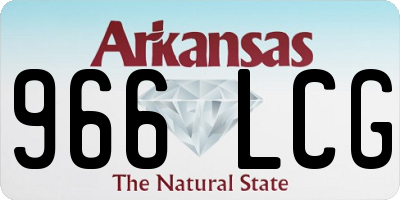 AR license plate 966LCG