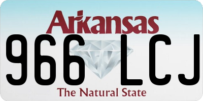 AR license plate 966LCJ