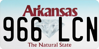 AR license plate 966LCN