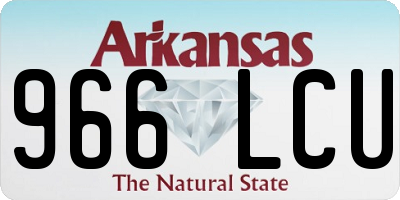 AR license plate 966LCU
