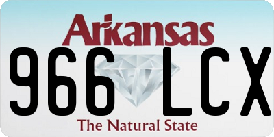 AR license plate 966LCX