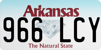 AR license plate 966LCY