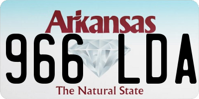 AR license plate 966LDA