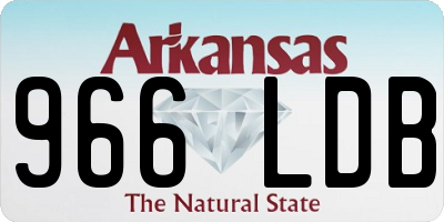 AR license plate 966LDB