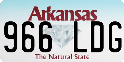 AR license plate 966LDG