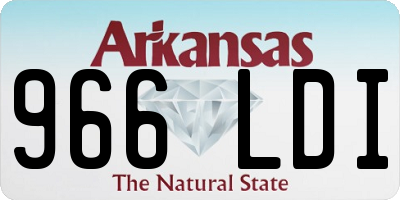 AR license plate 966LDI