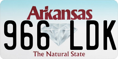AR license plate 966LDK