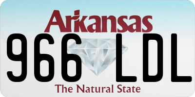 AR license plate 966LDL