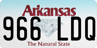 AR license plate 966LDQ