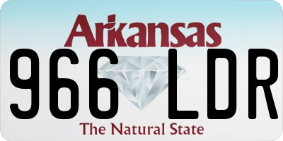 AR license plate 966LDR