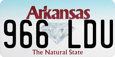 AR license plate 966LDU