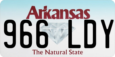 AR license plate 966LDY