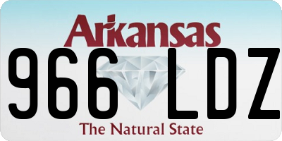 AR license plate 966LDZ
