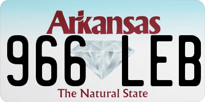 AR license plate 966LEB