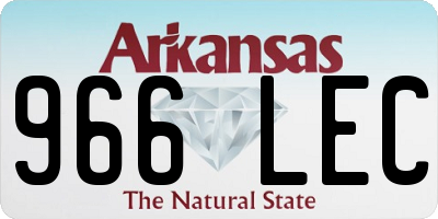 AR license plate 966LEC