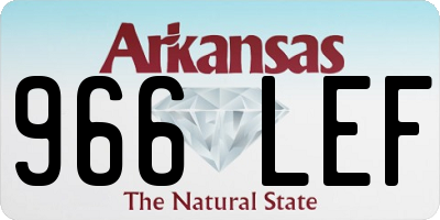 AR license plate 966LEF