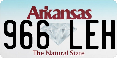 AR license plate 966LEH