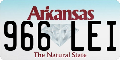 AR license plate 966LEI