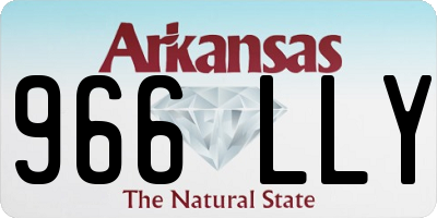 AR license plate 966LLY