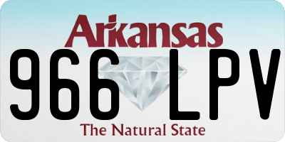 AR license plate 966LPV