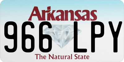 AR license plate 966LPY