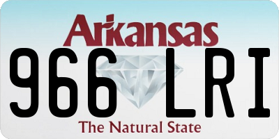 AR license plate 966LRI
