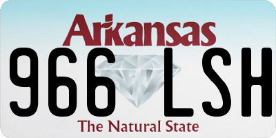 AR license plate 966LSH