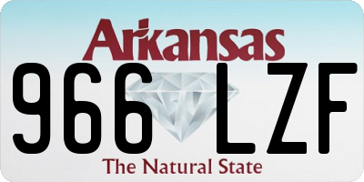 AR license plate 966LZF