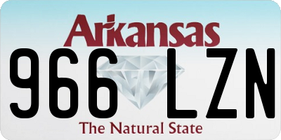 AR license plate 966LZN