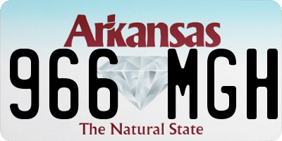 AR license plate 966MGH