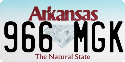 AR license plate 966MGK