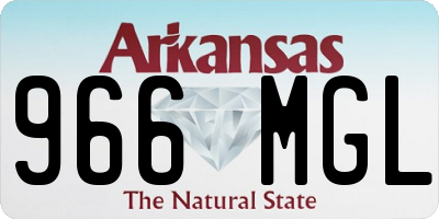 AR license plate 966MGL