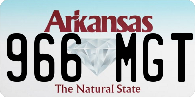 AR license plate 966MGT