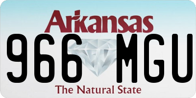 AR license plate 966MGU