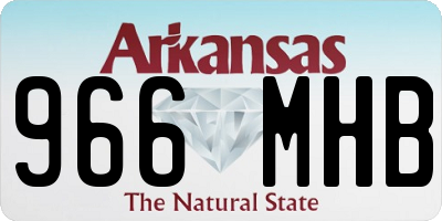 AR license plate 966MHB