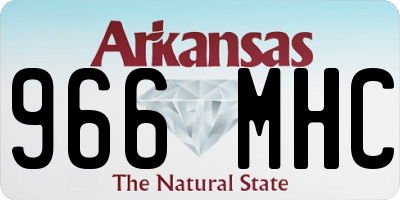 AR license plate 966MHC