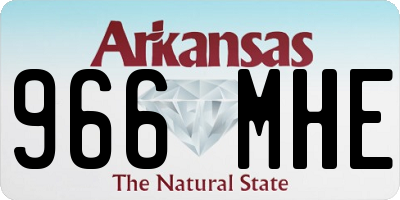 AR license plate 966MHE