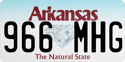 AR license plate 966MHG